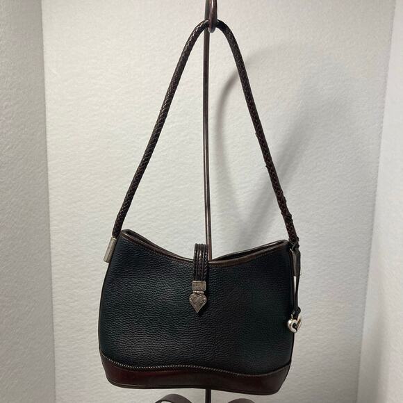 Brighton "Ophelia" Green and Brown Handbag Purse. Pre-Owned - Picture 1 of 10